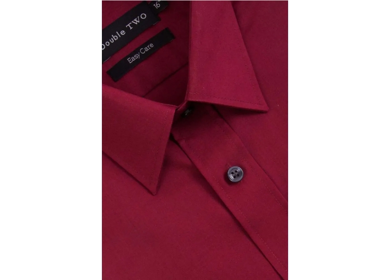 double two slx3300p long sleeved shirt burgundy