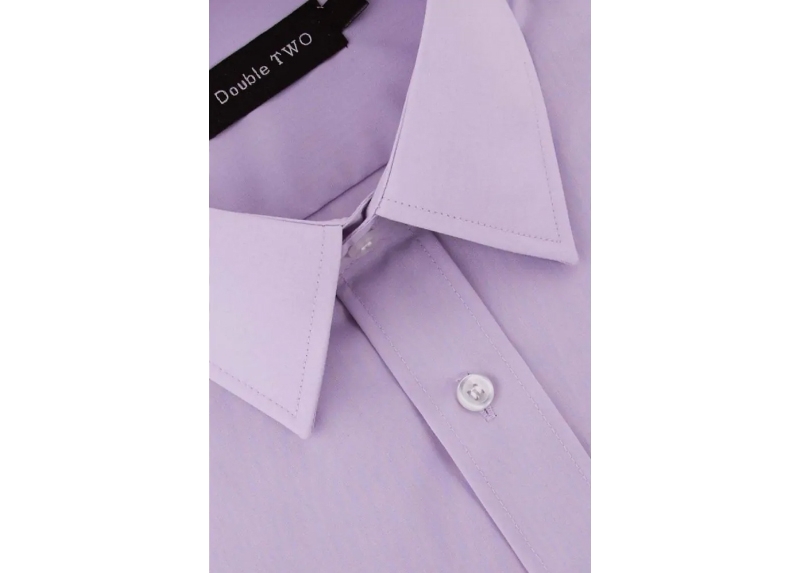 double two shx3300d formal short sleeve shirt lilac