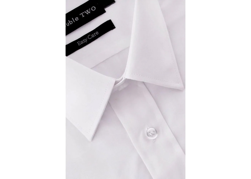 double two shx3300a short sleeve shirt white