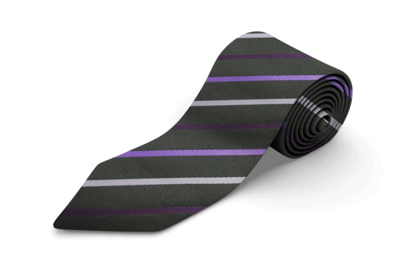 Kensington MWY311178/5 Stripe Extra Long Tie Lilac