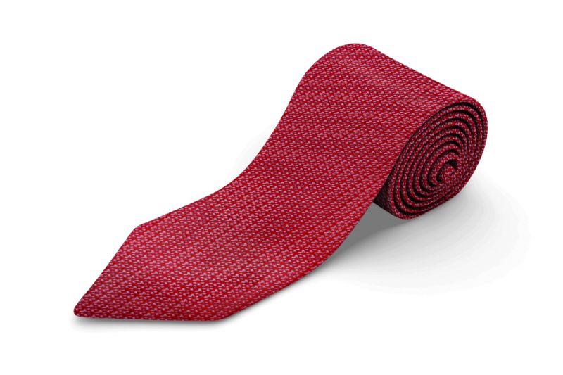 Douglas & Grahame Tie and Pocket Square Red