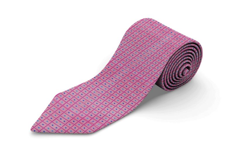 Douglas & Grahame Tie and Pocket Square Pink