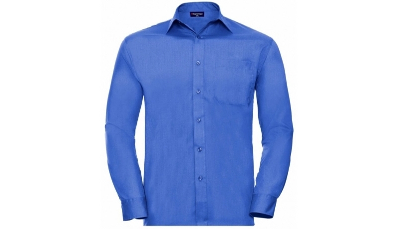 espionage big mens long sleeve shirt | cobalt