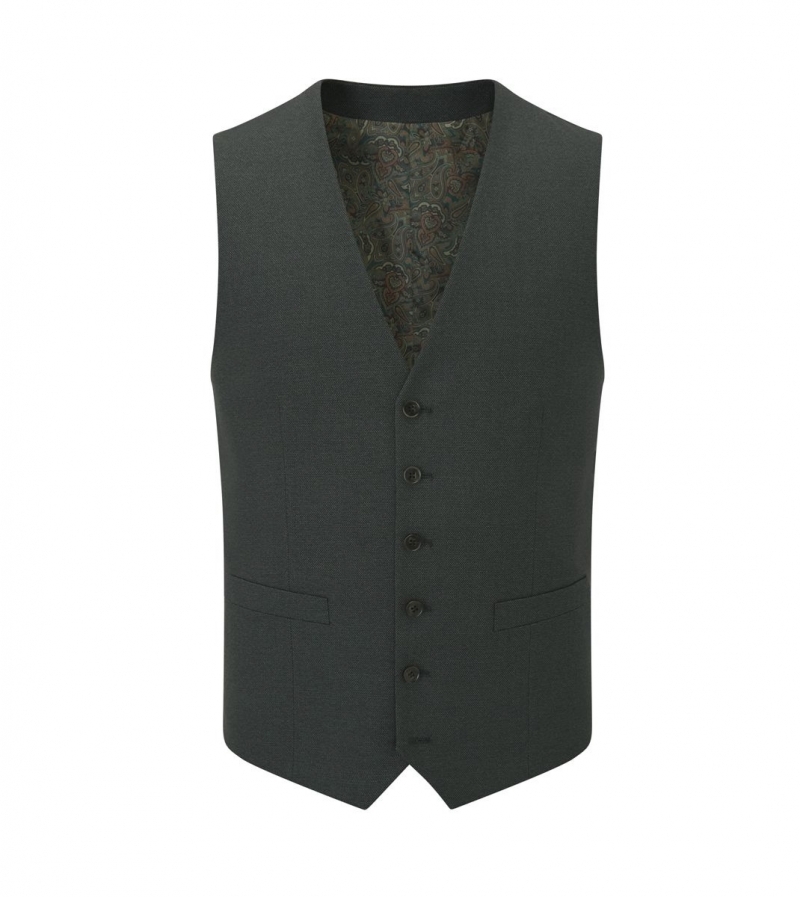 skopes harcourt suit waistcoat green 50 - 62" chest