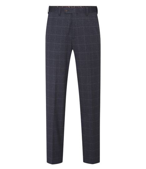 Skopes Thoresby Big Mens Trousers | Check | Grey