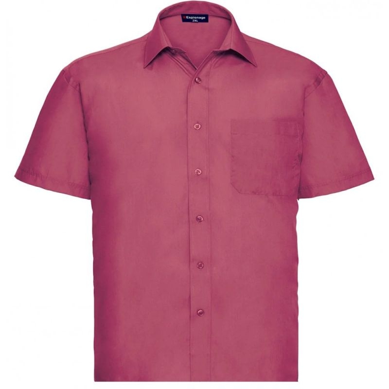 espionage big mens short sleeve shirt | wine