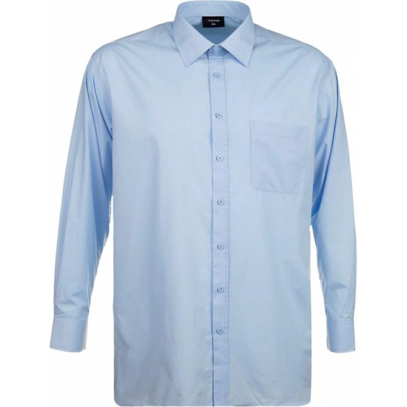 Espionage Long Sleeve Formal Shirt, Blue - 2XL - 8XL