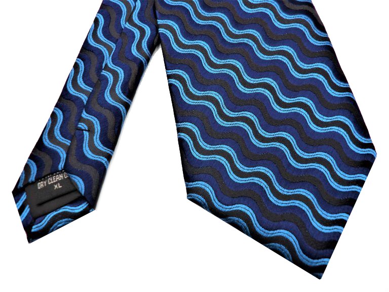 Kensington MWY 310379/1 Swirl Tie Blue 