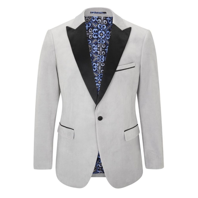 skopes jive velvet jacket silver