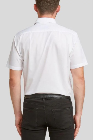 Double Two SHX3300A Short Sleeve Shirt White