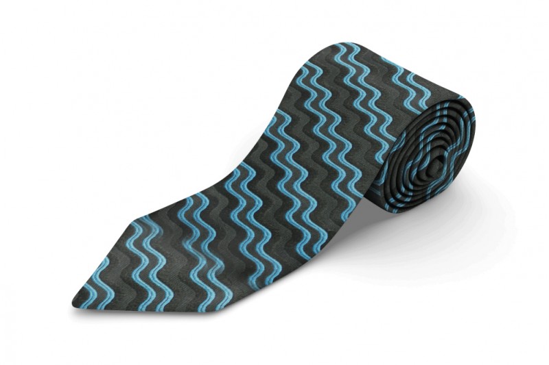 Kensington MWY 310379/1 Swirl Tie Blue 