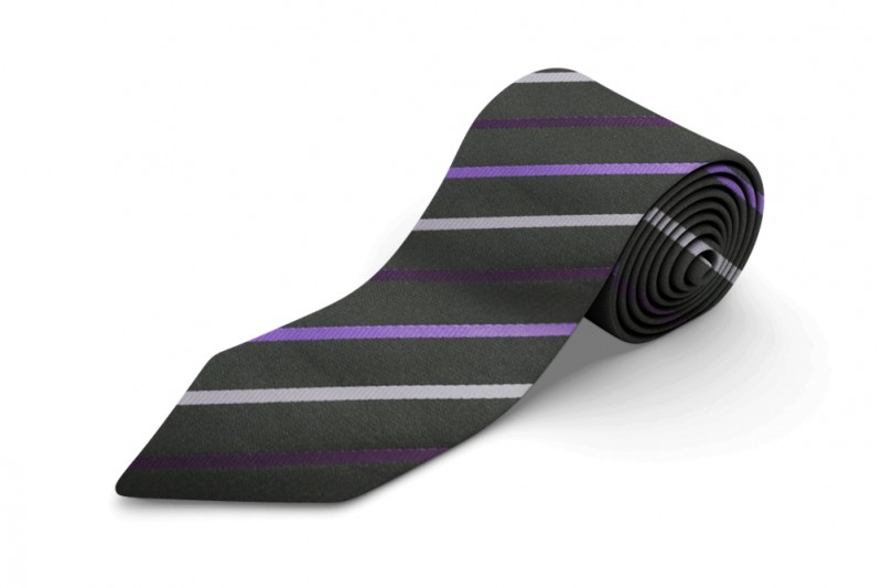 big mens extra long stripe tie, kensington - lilac