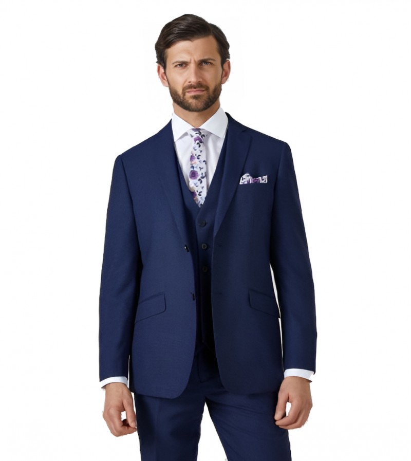 Skopes Harcourt Tailored Suit Jacket Navy 