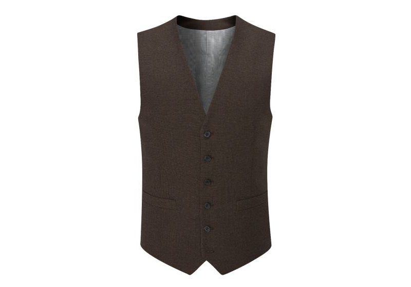 skopes harcourt waistcoat brown