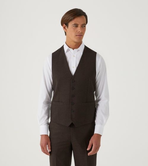 Skopes Harcourt Waistcoat Brown