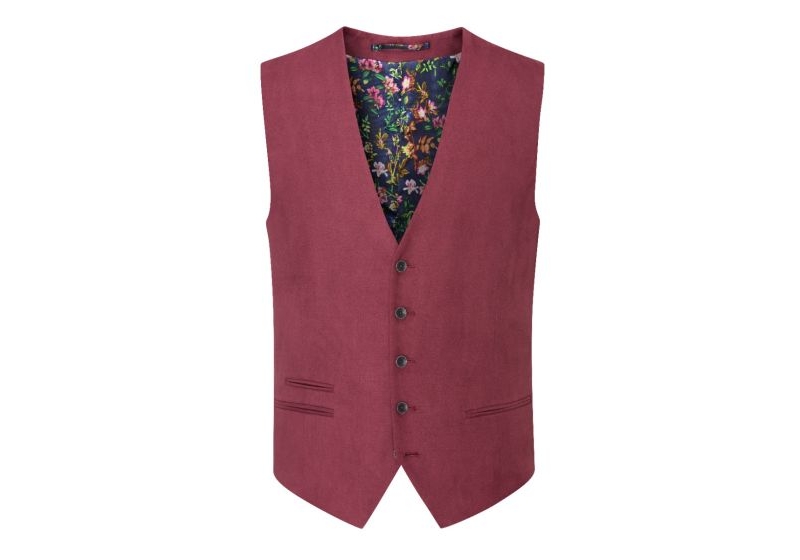 skopes camplin waistcoat raspberry