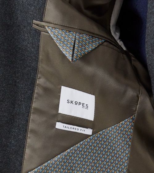 Skopes Ruthin Tweed Suit Jacket Charcoal