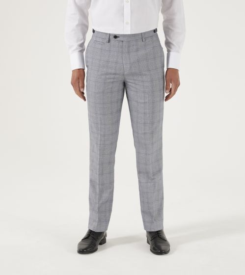 Skopes Anello Check Tailored Trousers Grey