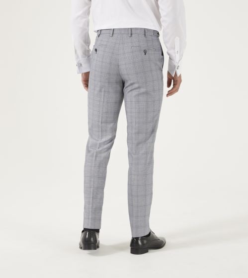 Skopes Anello Check Tailored Trousers Grey