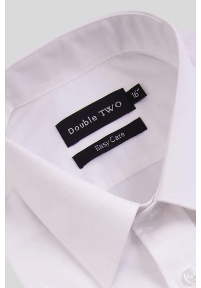 double two long sleeve shirt white