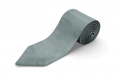 Big Mens Extra Long Paisley Tie, Kensington - Sage