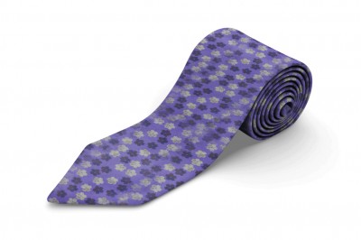 Douglas & Grahame Tie and Pocket Square Purple