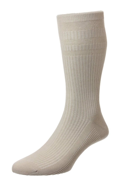 hj hall hj190/extra wide  soft top socks beige