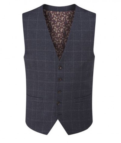 Skopes Thoresby Big Mens Waistcoat | Check | Grey