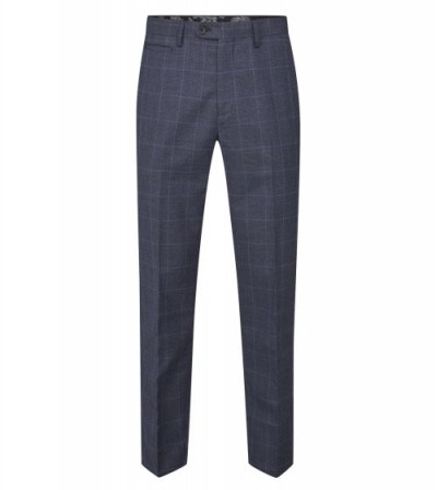 Skopes Anello Check Tailored Trousers Blue