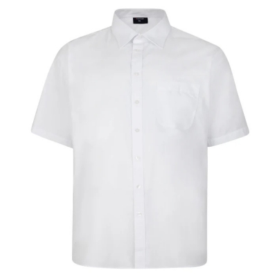 espionage short sleeved formal shirt - white 2xl - 8xl