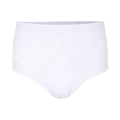 big mens twin pack of y-fronts, espionage - white 2xl - 6xl waist